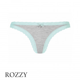 Трусы стринги Like It 6016102 серый/бирюзовый (light turquoise)