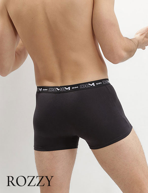 Трусы шорты мужские DIM 6596/2 черный/черный (уп.2шт.)