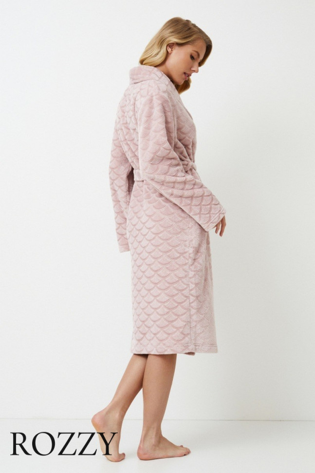 Халат флисовый Aruelle Alison пыльная роза