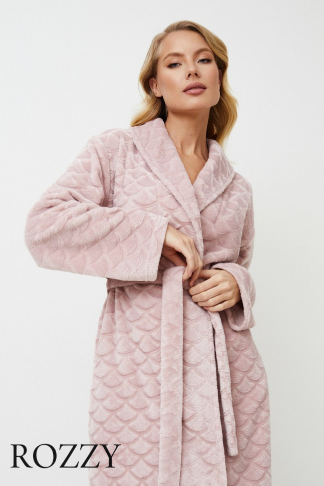 Халат флисовый Aruelle Alison пыльная роза