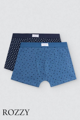 Трусы шорты мужские Ysabel Mora 20397 темно-синий/джинс (уп.2шт.)