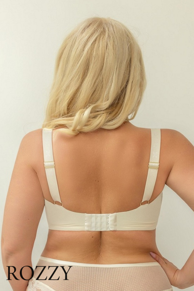 Бюстгальтер минимайзер Kris Line Cotton Flower молочный