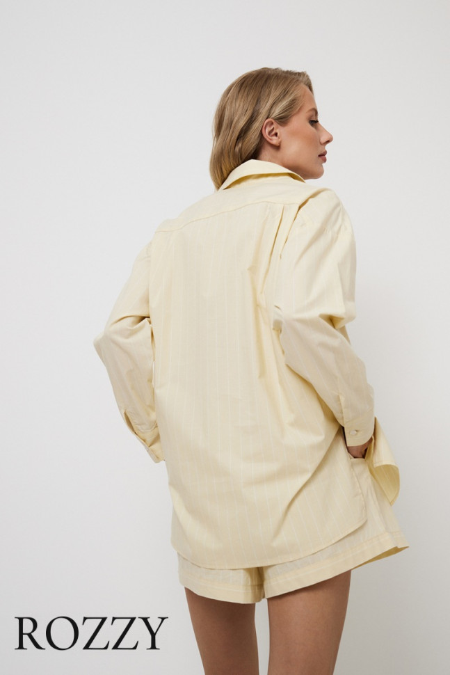 Костюм домашний хлопковый Aruelle Limonella желтый