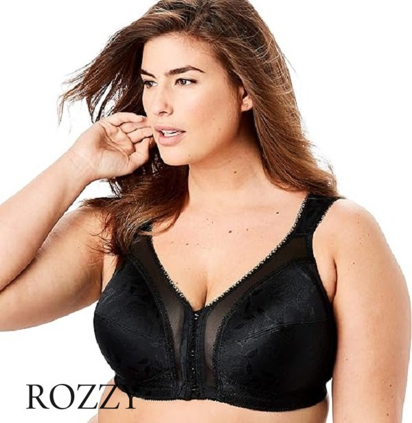 Бюстгальтер спереди застежка без косточек Playtex 4695 черный