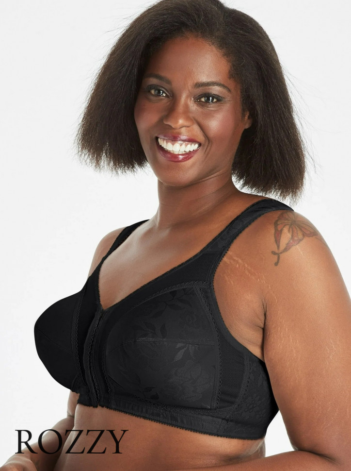 Бюстгальтер спереди застежка без косточек Playtex 4695 черный