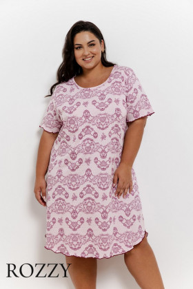 Сорочка хлопковая Taro Tara Maxi 3333/3374 сиреневый