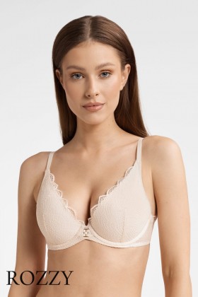 Бюстгальтер планж Esotiq Twiggy 40164 кремовый