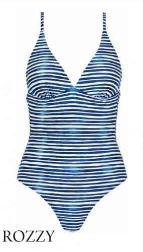 Купальник слитный Naturana 73395 синий Ф