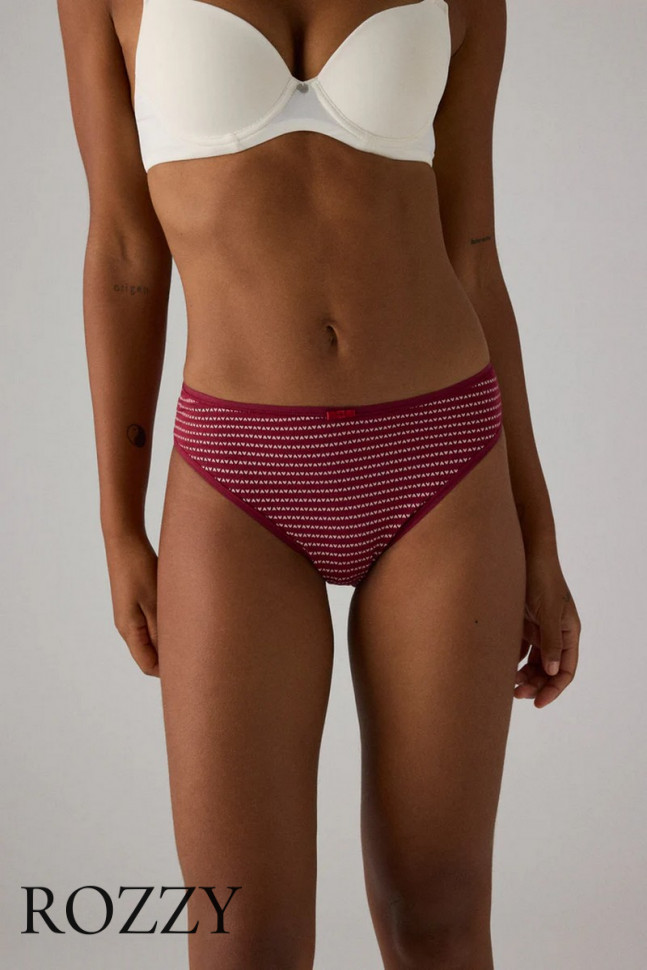 Трусы слипы хлопковые Ysabel Mora 19011 светло-розовый/бордовый (уп.2шт.)