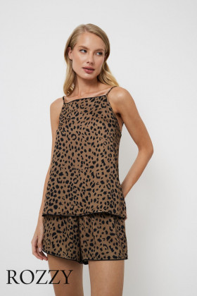 Пижама вискозная Aruelle Kianna леопардовый