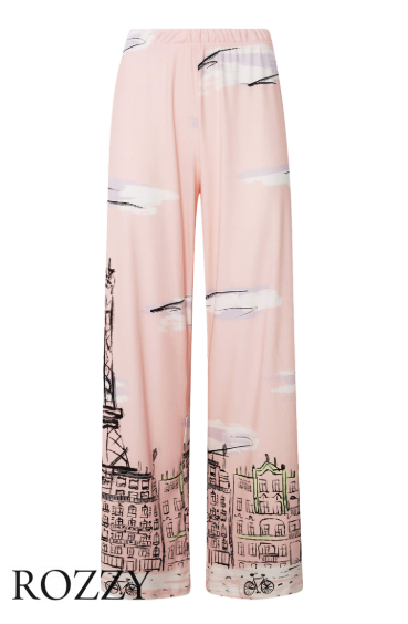 Брюки домашние хлопковые Mey Ete A Paris 1220067 пудровый