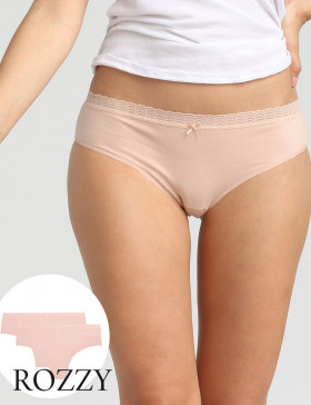 Трусы бразильяна хлопковые Dim Les Pockets Eco 09AK телесный (уп.2шт.)