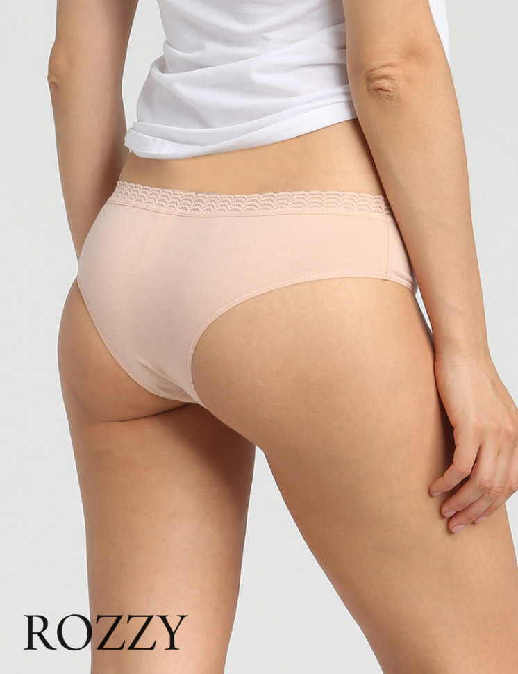 Трусы бразильяна хлопковые Dim Les Pockets Eco 09AK телесный (уп.2шт.)