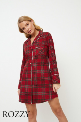 Сорочка фланелевая Aruelle Holly бургундское вино