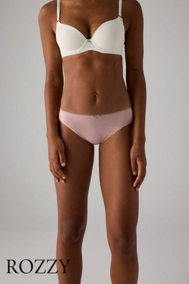 Трусы слипы хлопковые Ysabel Mora 19019 светло-розовый/черный (уп.2шт.)