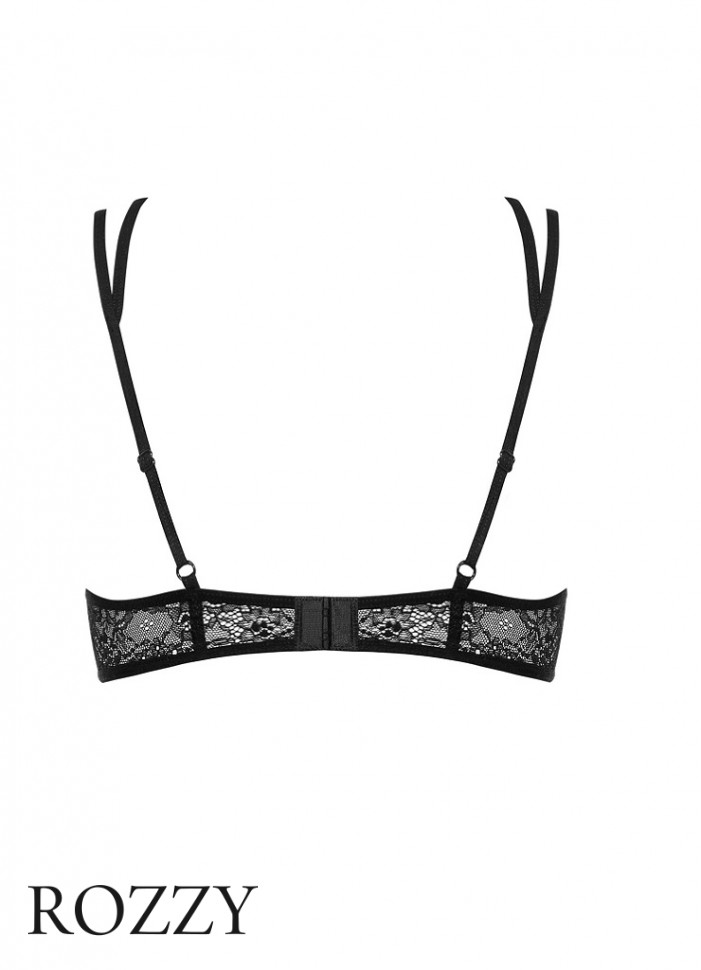 Бюстгальтер стрэп Obsessive Frivolla черный  