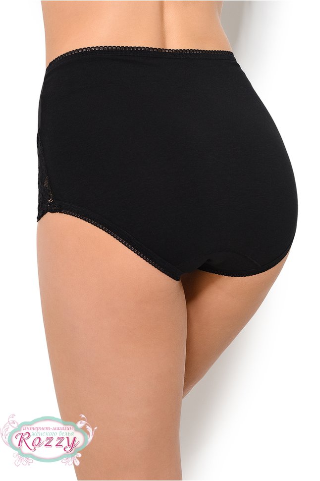 Трусы супер макси хлопковые Cote Coton 75302 белый, бежевый, черный (уп.2шт.)  