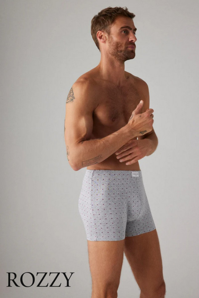 Трусы шорты мужские Ysabel Mora 20377 темно-синий/светло-серый (уп.2шт.)