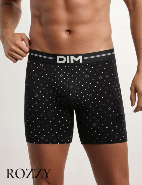 Трусы шорты мужские DIM 0DCE черный набивной
