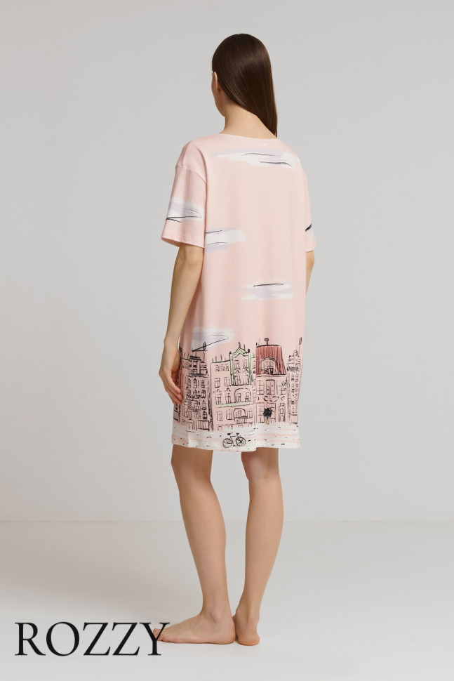 Сорочка хлопковая Mey Ete A Paris 1230060 пудровый