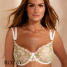 Бюстгальтер балконет Kinga Summer Muse SC-1258 белый/зеленый