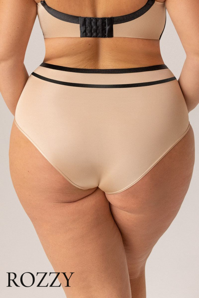 Трусы классика Kris Line Oriental бежево-черный