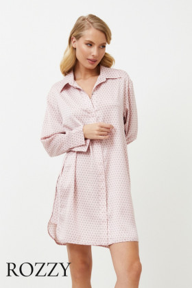 Сорочка атласная Aruelle Aurelia светло-розовый