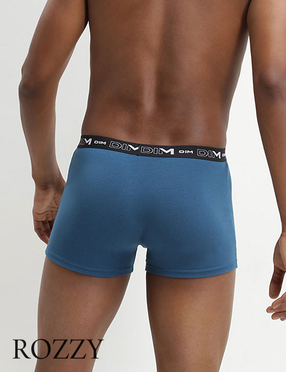 Трусы шорты мужские DIM 6596/2 коричневый/синий (уп.2шт.)