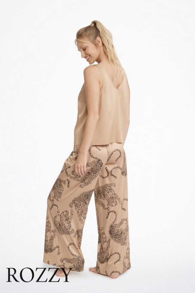 Пижама атласная Esotiq Lovable 41132 бежевый