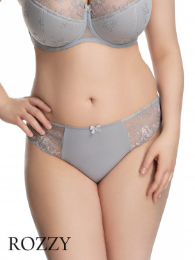 Трусы бразильяна обрезные Corin Angelina 41702 серо-розовый