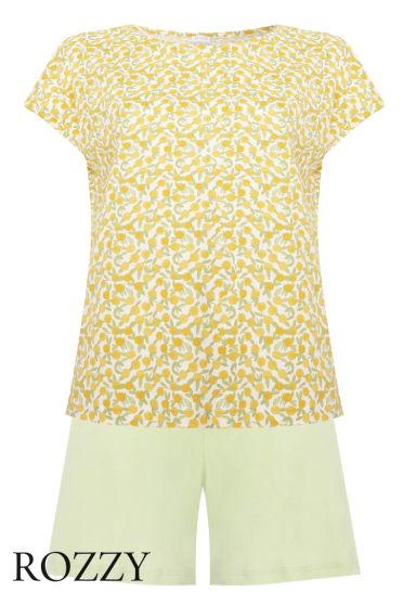 Пижама хлопковая Mey Lemon Dots 1240046 фисташковый