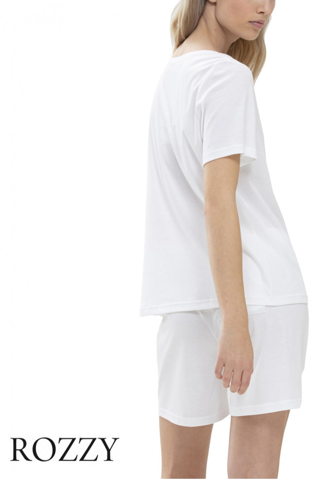 Футболка домашняя хлопковая Mey Malea 17213 белый