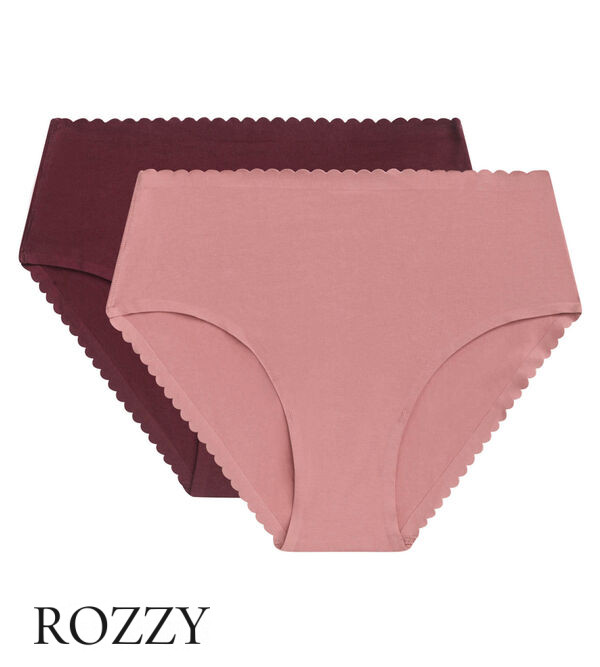 Трусы макси хлопковые DIM Body Touch Easy 0DFP розовый/бордовый