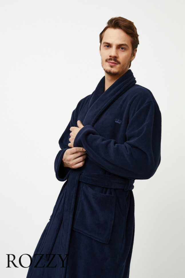 Халат мужской Aruelle Gerald Blue темно-синий