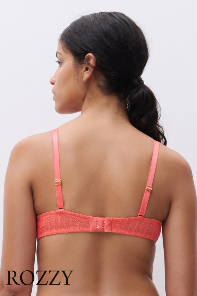 Бюстгальтер балконет Chantelle Cabaret Sauvage C13YM5 коралловый