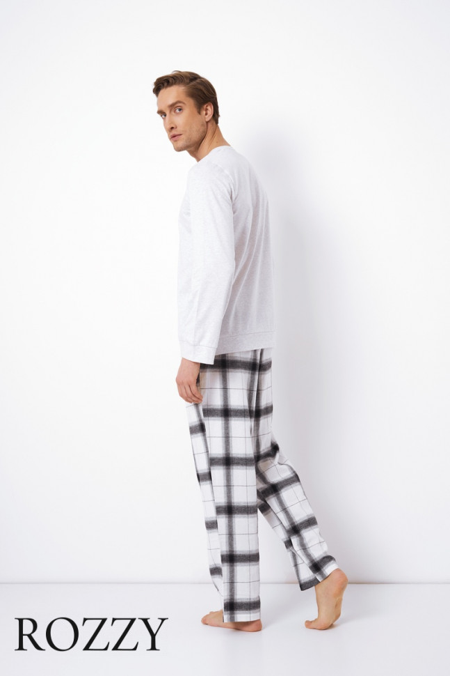 Пижама мужская Aruelle Cooper серый/белый