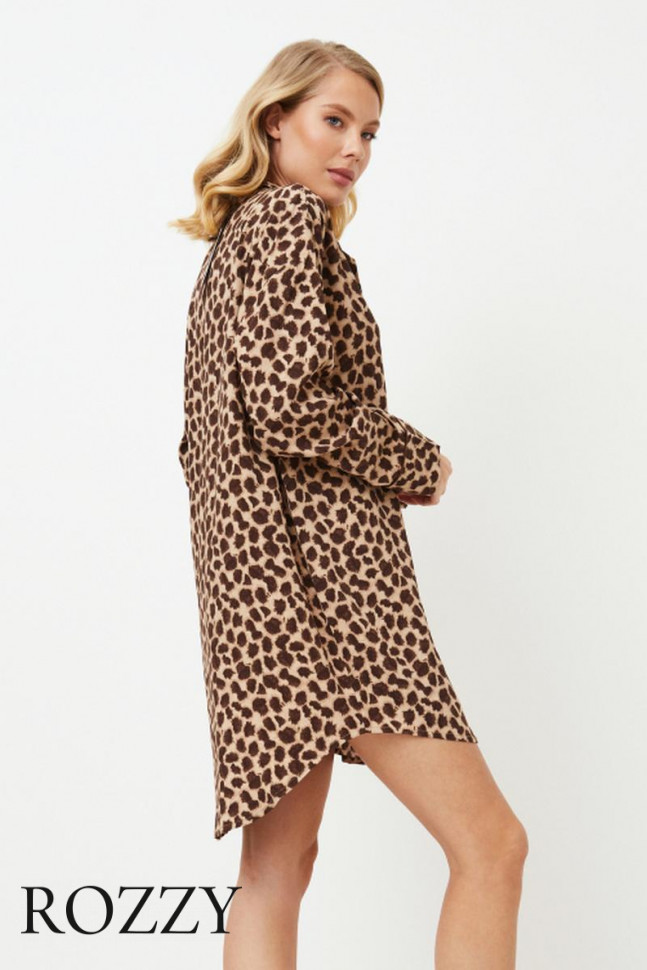 Сорочка вискозная Aruelle Susan кофейный