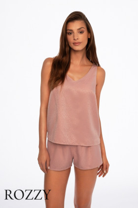 Пижама атласная Esotiq Darren 41228 пыльная роза