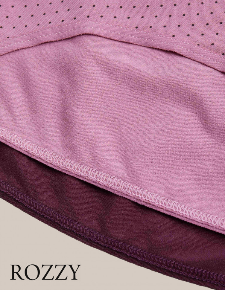 Трусы слипы хлопковые Esotiq Mia-Mia 42268 бордовый/розовый (уп.2шт.)