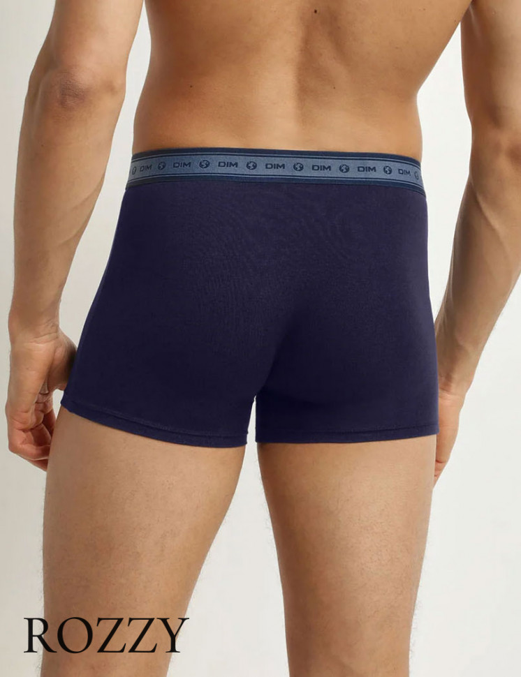 Трусы шорты мужские DIM 0A6C красный/синий (уп.2шт.)