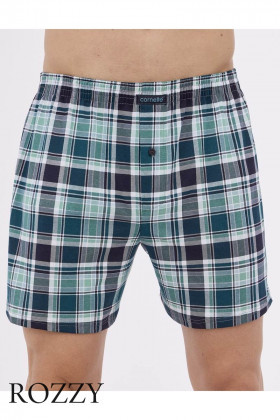 Трусы боксеры мужские Cornette 002/008-19 зеленый/темно-синий