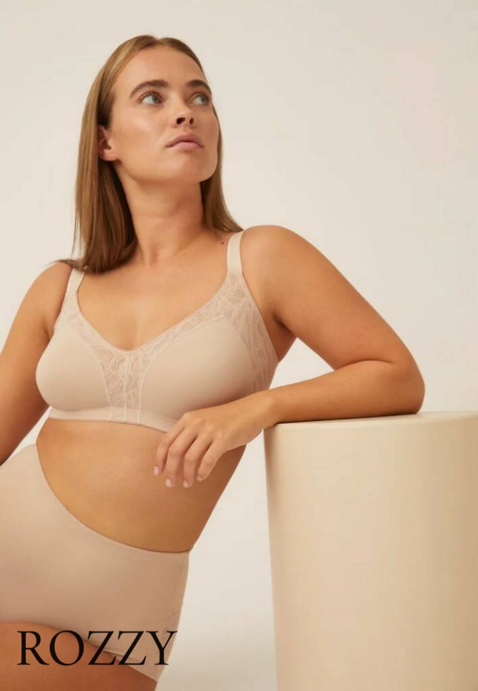 Бюстгальтер минимайзер без косточек Naturana 5390 бежевый К