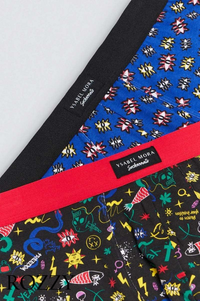 Трусы шорты мужские Ysabel Mora 20409 темно-синий/черный (уп.2шт.)