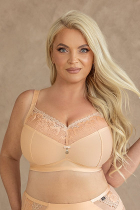 Бюстгальтер фулл-кап без косточек Kris Line Nel Beige Softfullcup No Wire бежевый
