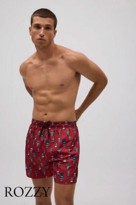 Шорты купальные мужские Ysabel Mora 90287 темно-красный