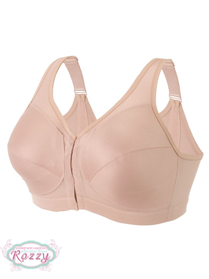 Бюстгальтер без косточек спереди застежка Glamorise GI1265 кофе