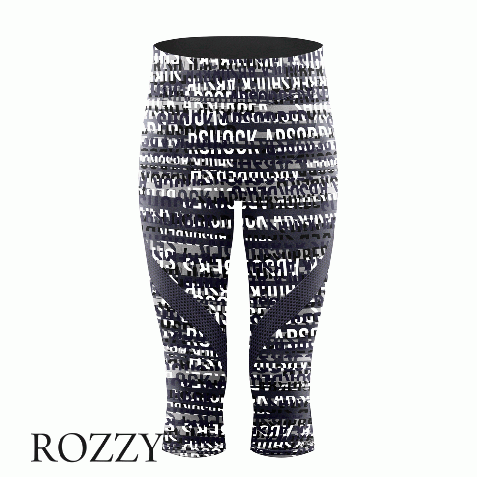 Легинсы спортивные Shock Absorber S066B принт/лого
