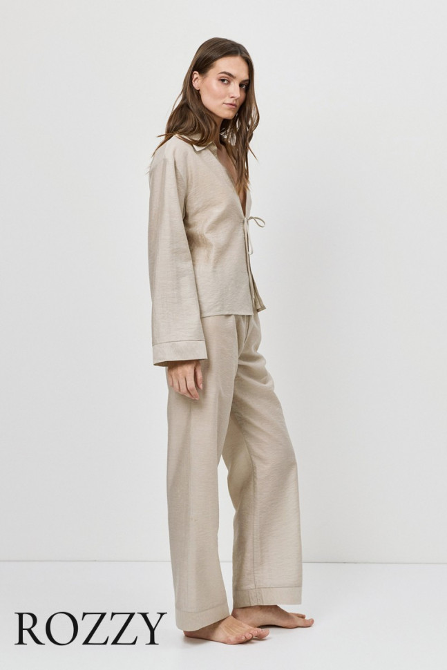 Костюм домашний Aruelle Breeze Set бежево-серый