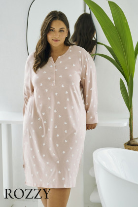 Сорочка хлопковая Taro Nori Maxi 3443/3469 розовый