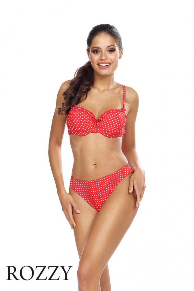 Купальник раздельный Lorin L2431/2 красный/белый